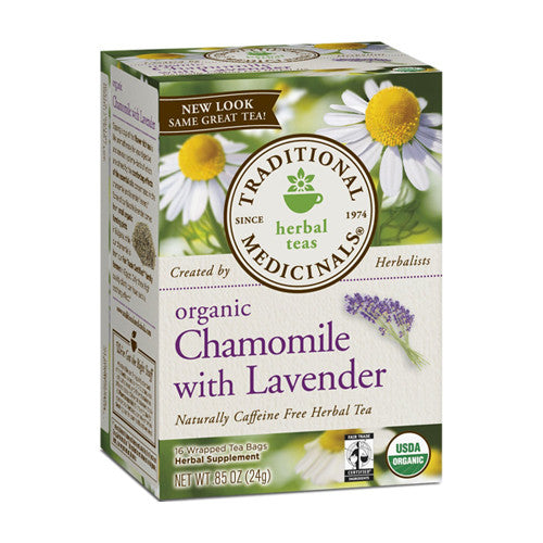 Traditional Medicinals Organic Chamomile With Lavender Herbal Tea Bags - 16 Ea
